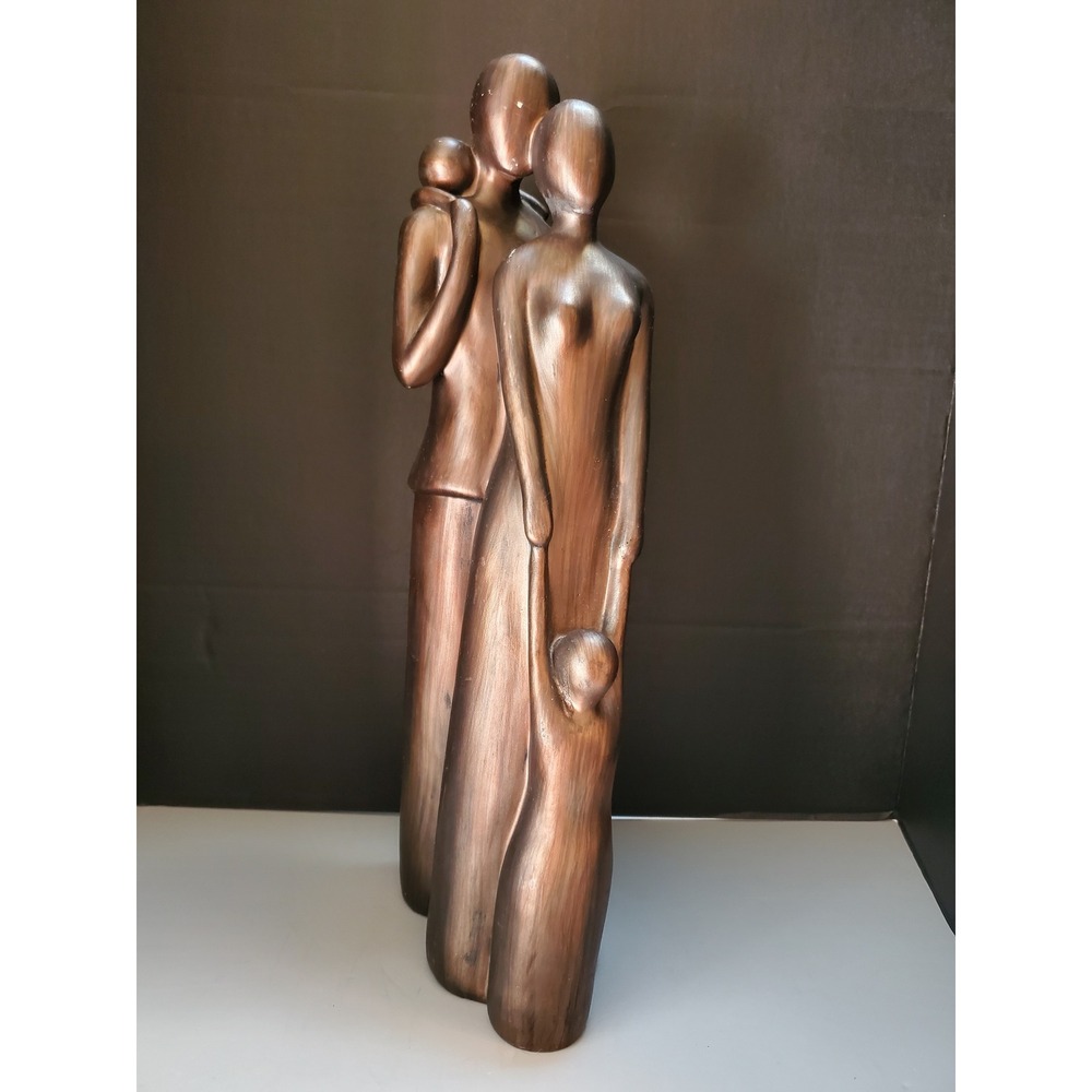 Abstract Family Resin Sculpture  Bronze Finish Modern Figurines Home Decor Art‎